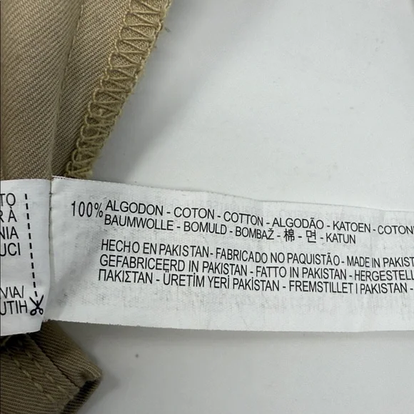 Zara Boys Kids Tan Pants zipper and pockets size 3/4 adjustable waist - Picture 11 of 11